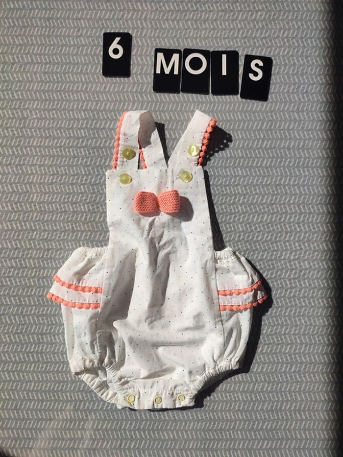 barboteuse pour bébé fille – Taille 6 mois Marque : Manille - photo numéro 5
