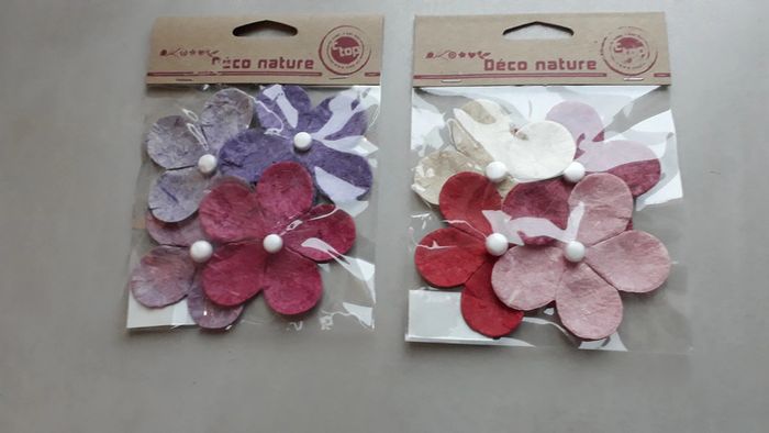 Lot de 8 fleurs de bananier - neuves