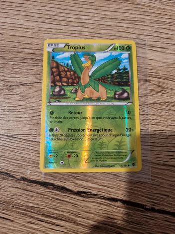 Carte pokémon tropius reverse 5/101 année 2013
