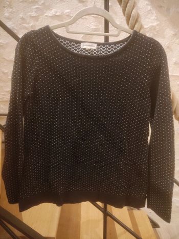 Pull grain de malice noir