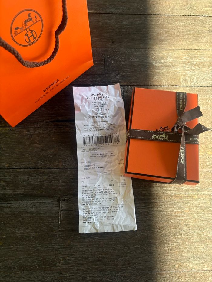 bracelet hermès Clic H orange - photo numéro 2