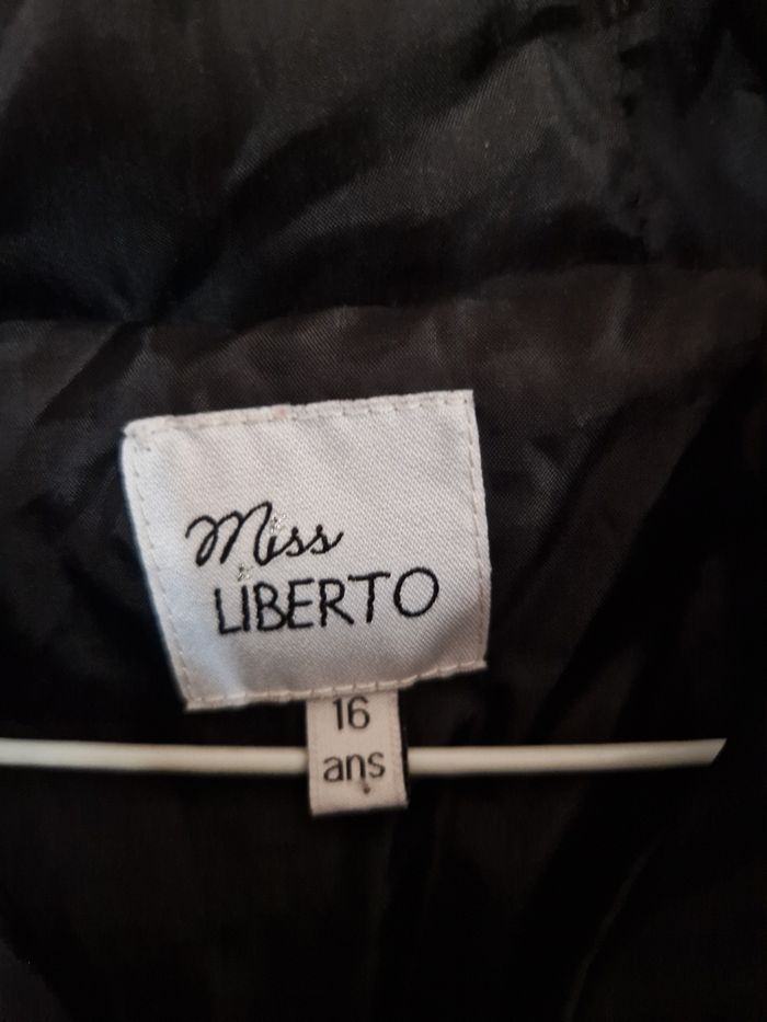 Manteau long noir taille 16 Miss Liberto - photo numéro 2