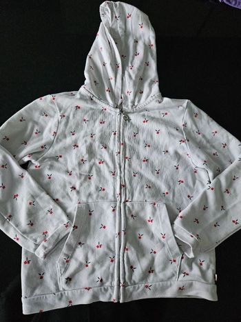 Veste à fleurs à capuche