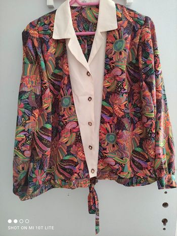 Blouse multicolore vintage