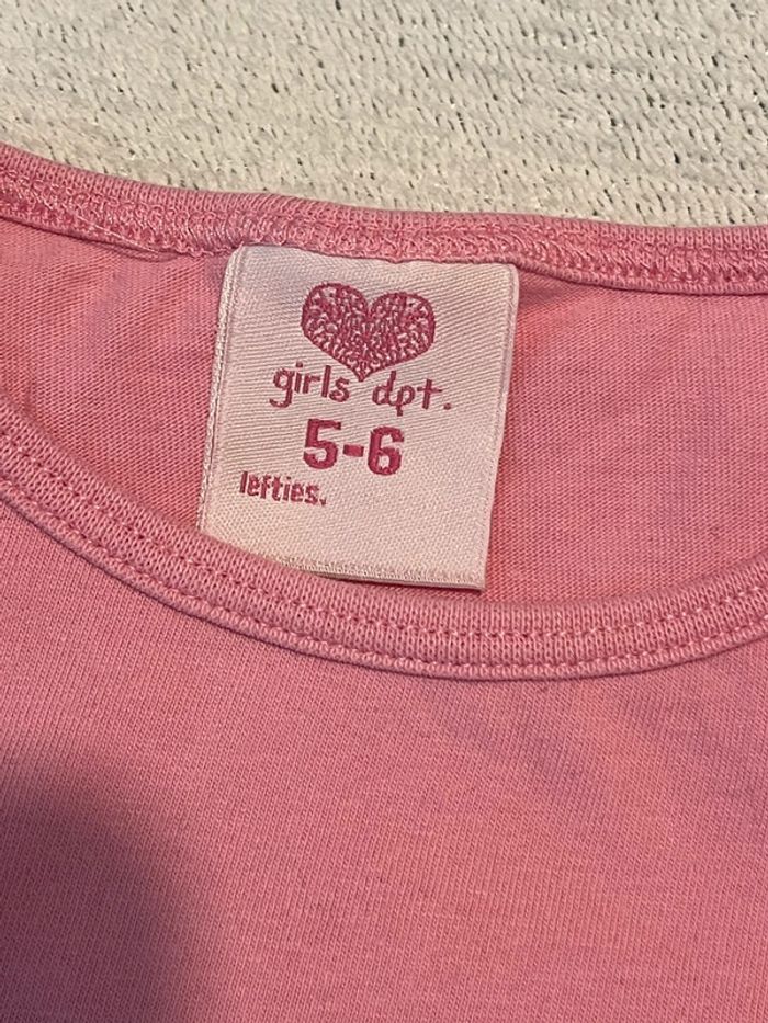 T-shirt manches longues rose - Girls dot. - 5/6 ans - photo numéro 2
