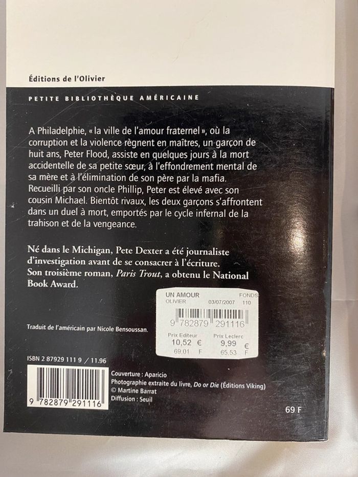 Un amour fraternel, pete dexter - photo numéro 2
