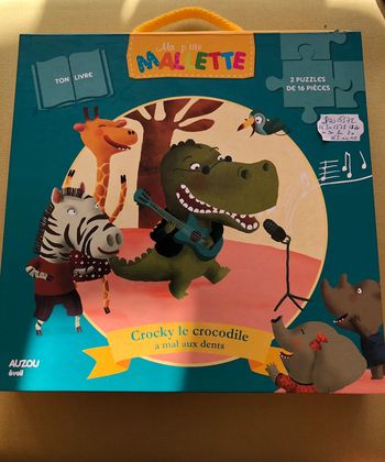 Coffret Ma p’tite mallette auzou crocky le crocodile