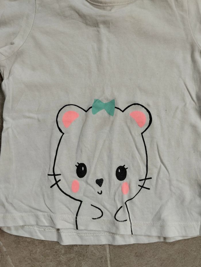 Lot 4 t-shirts manches longues fille 24 mois - photo numéro 6