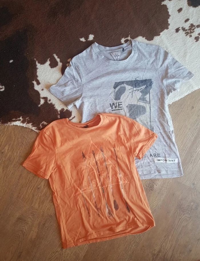 Lot de 2 tee shirts ikks garçon 12ans