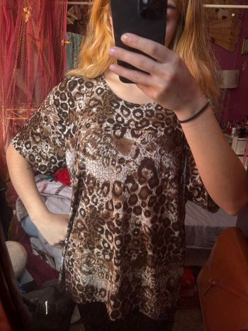 T-shirt imprimé léopard tendance - Neuf