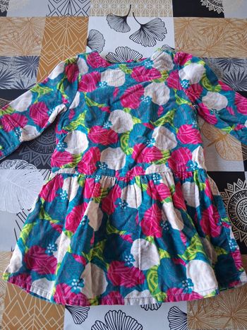 Robe fille fleurie multicolore 5 ans