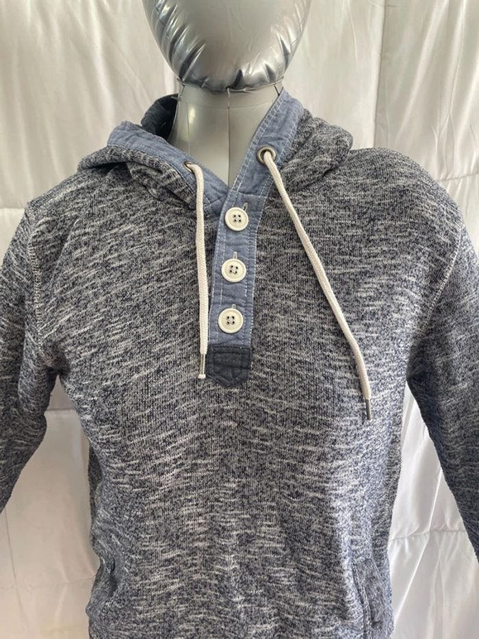 pull a capuche et sweatshirt sans marque gris taille M - photo numéro 2