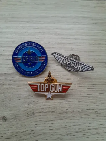 Lot de 3 pin's Top Gun Maverick