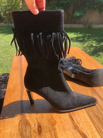 Bottines hautes en nubuck pointure 40