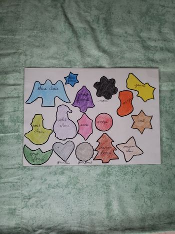 Fiche pour apprendre les couleurs