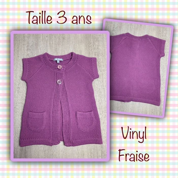 Gilet long épais MC - taille 3 ans