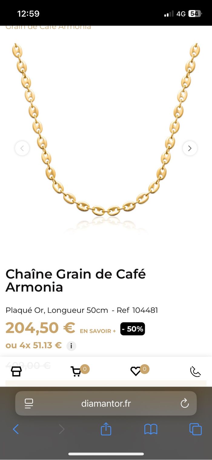 Collier grain de café - photo numéro 9