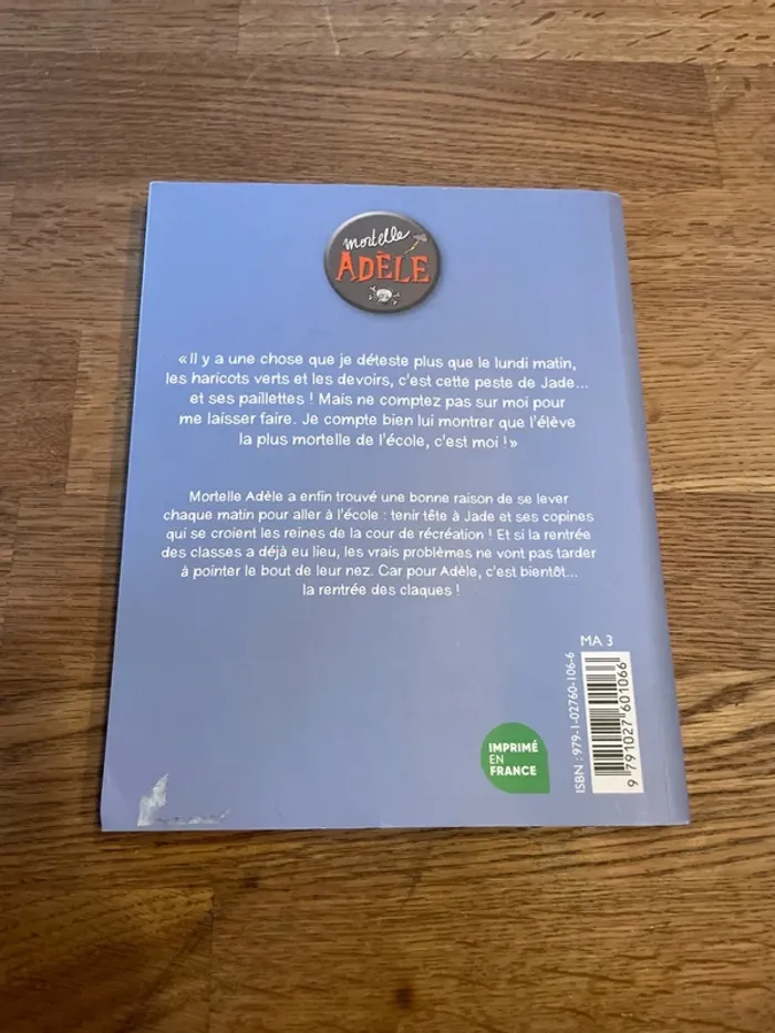 Livre Mortelle Adele La rentrée des claques Numéro 9 - photo numéro 3