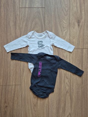 Lot de 2 bodys manches longues lupilu