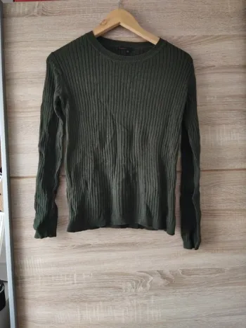 Pull fin pour l'hiver kaki