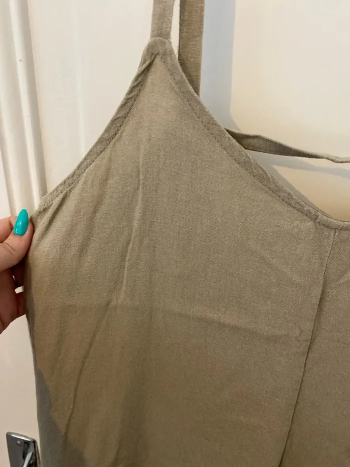 Robe en lin beige dos nu La Redoute - photo numéro 3