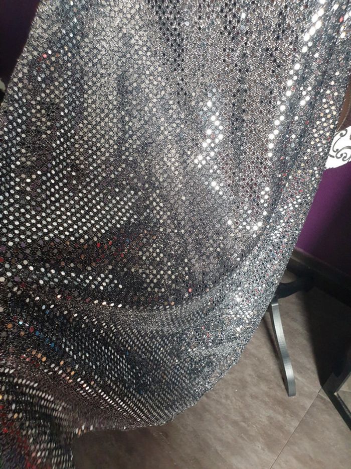 Robe de soirée argenté 💖 - photo numéro 3