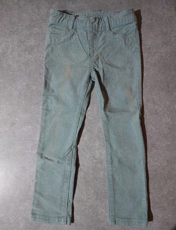 Pantalon velours bleu pailleté