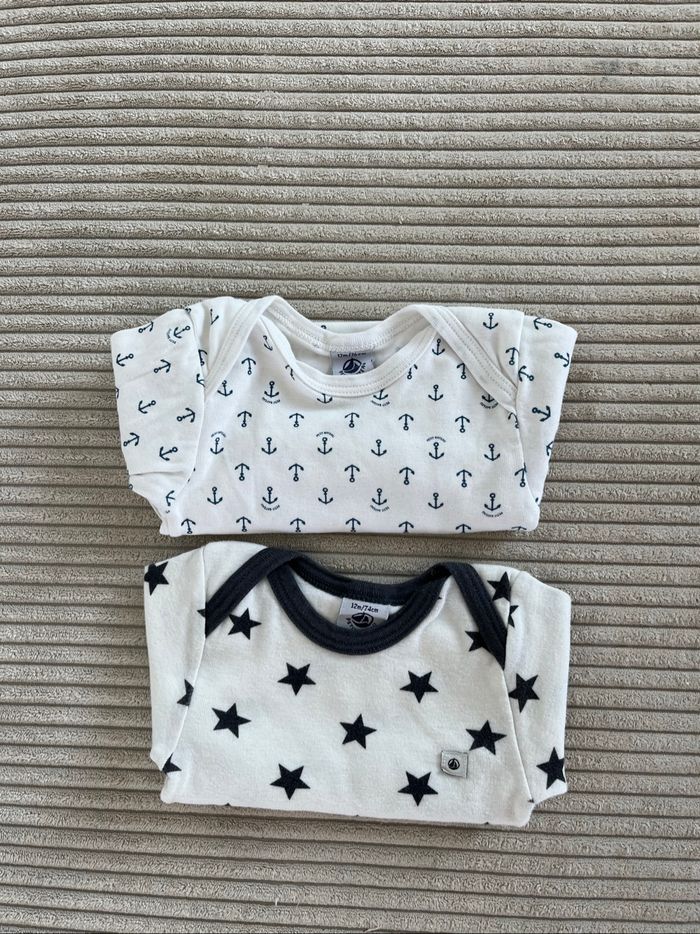Lot de bodies petit bateau