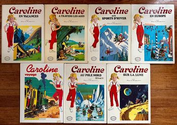 Lot de 7 Grands Albums Hachette livre bd Caroline Pierre Probst rare anciens vintage