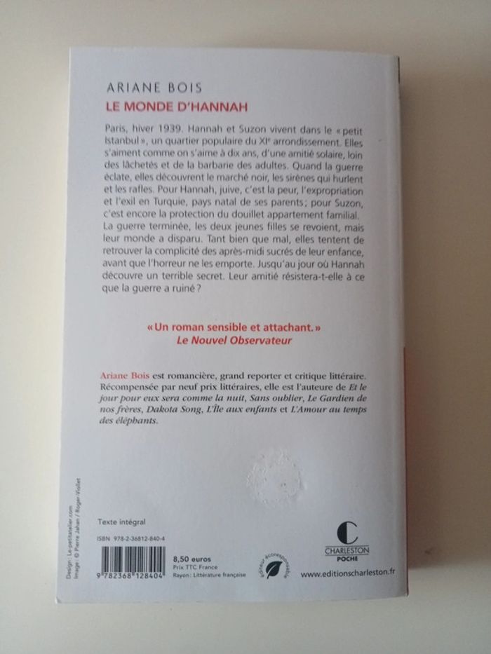 livre le monde d'hannah - photo numéro 2