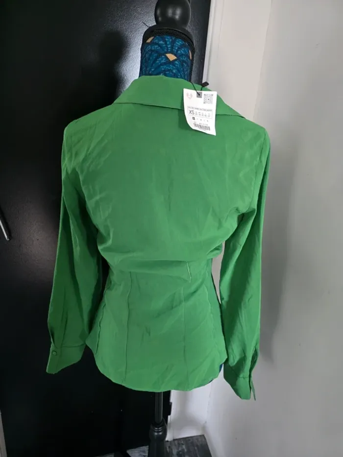 Chemise zara femme verte - photo numéro 5