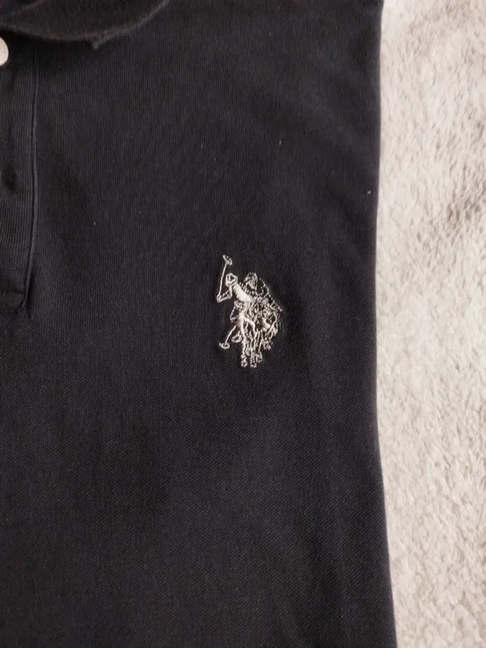 Polo US Polo Assn noir taille XL - photo numéro 3