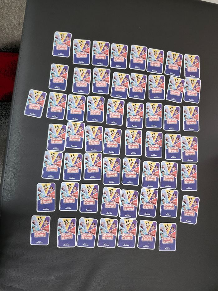 cartes enfant disney pixar lot ou unites jouons rêvons auchan - photo numéro 10