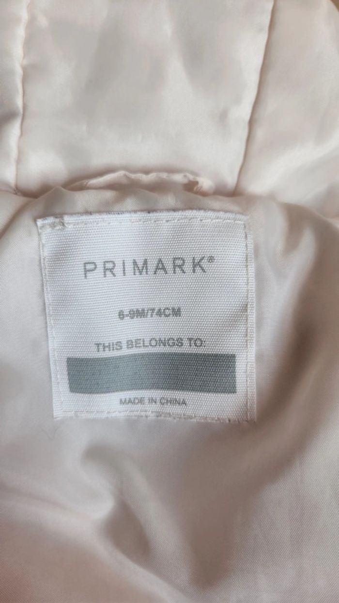 Manteau chaud primark 6/9 m 74 cm avec capuche - photo numéro 5