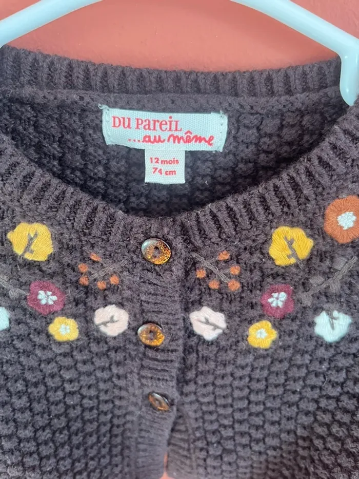 Gilet court bébé du pareil au même - photo numéro 3