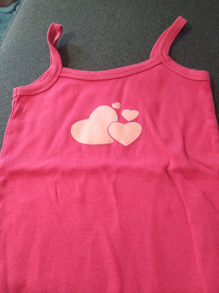 Body à bretelles, petits coeurs - photo numéro 3