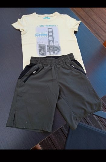 Short + tee short garcon décathlon 8ans