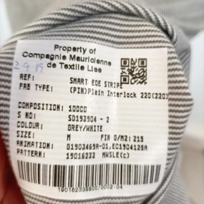 Tshirt à rayures blanches et grises neuf, taille M 100% coton été A344 - photo numéro 6