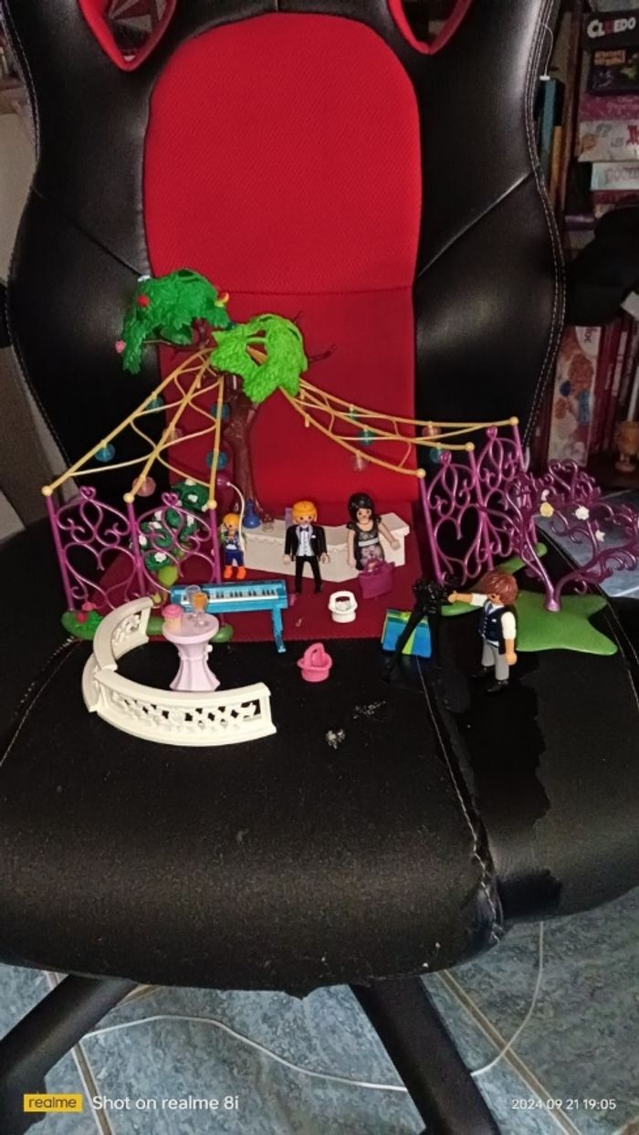 Ensemble playmobil scène de cocktail de mariage