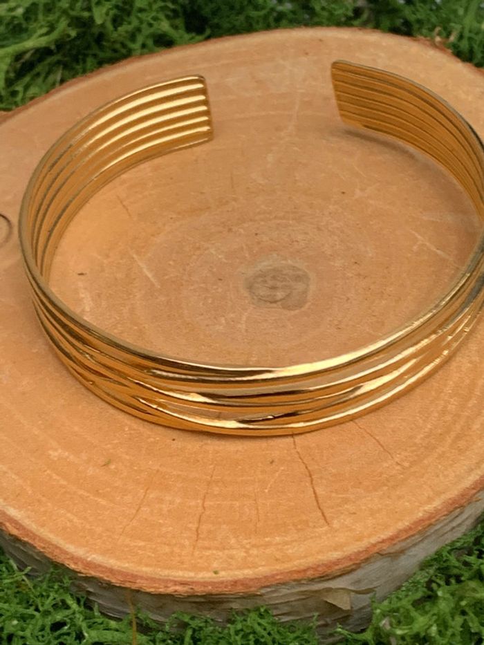 Bracelet ouvert acier