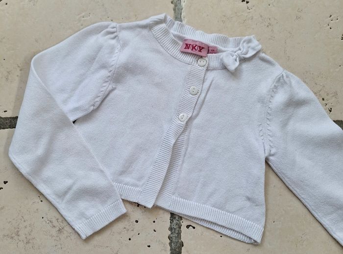 Gilet court blanc NKY - 4 ans - photo numéro 1