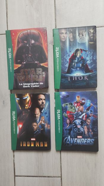 Lot de 4 livres pour enfants  "bibliothèque verte "