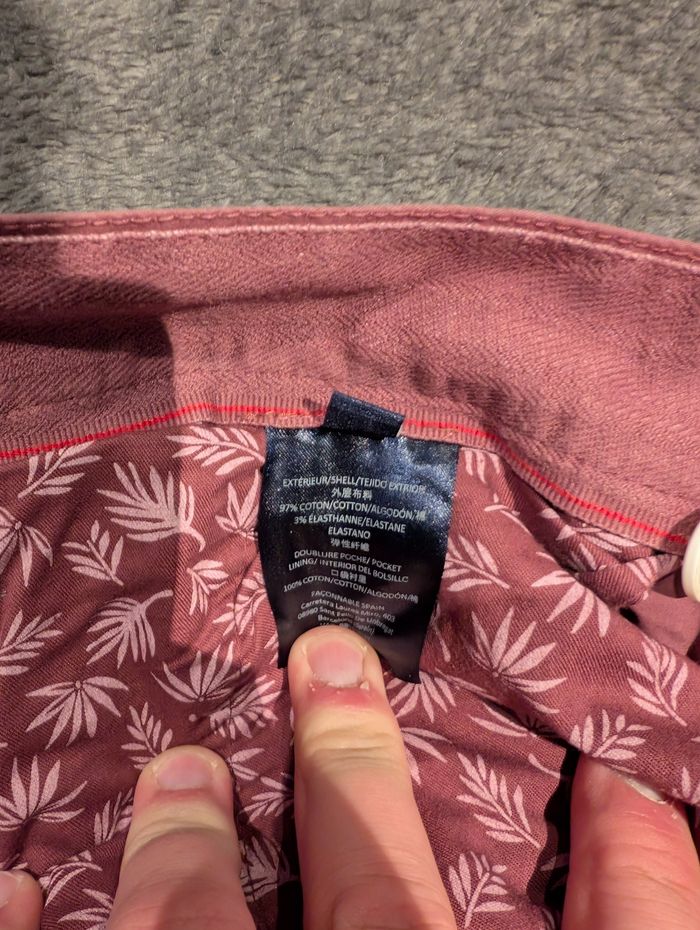 Schort rouge Façonnable taille 52 - photo numéro 6