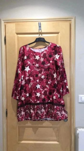 Robe manches longues rose