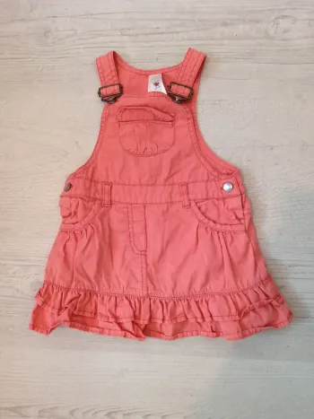 Robe couleur corail été 86cm