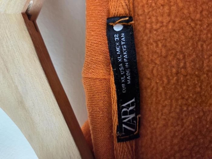sweats a capuche Zara orange taille Xl - photo numéro 6
