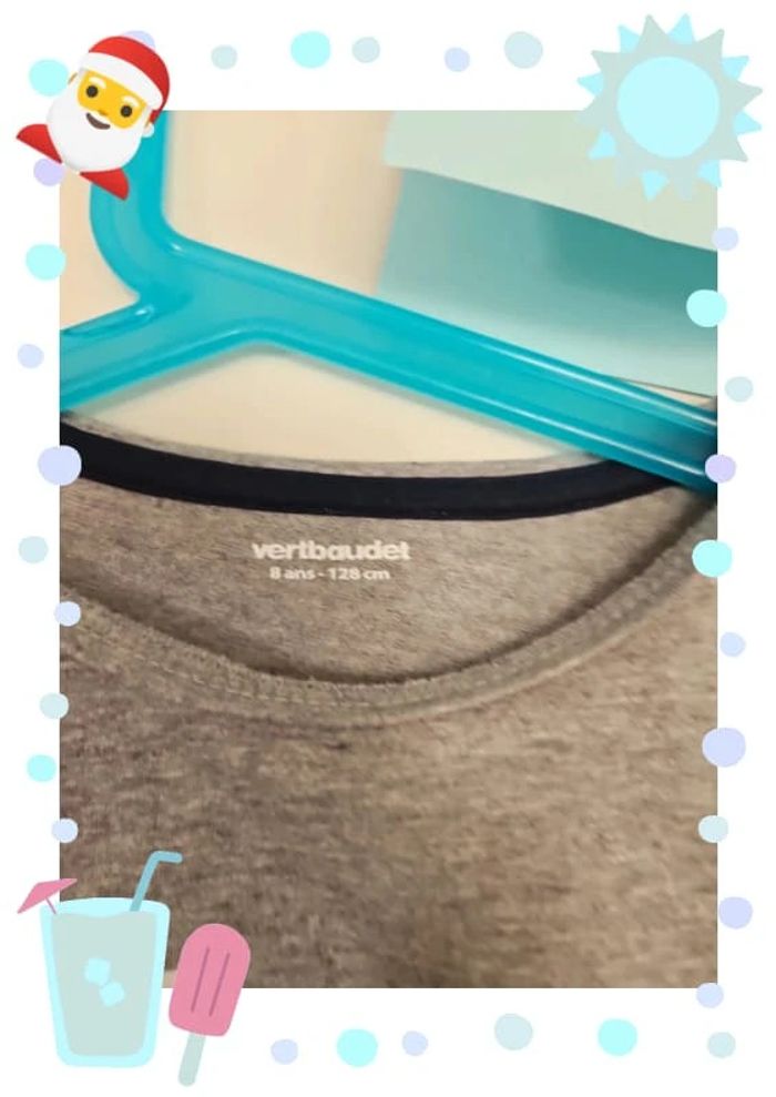 pull fille 8 ans gris vertbaudet - photo numéro 2