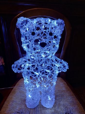 Decoration Noël ours lumineux 45 cm