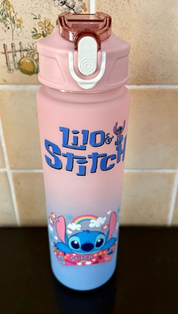 Gourde 750ml STITCH fermeture facile et pratique 8 différentes couleurs Neuves - photo numéro 4