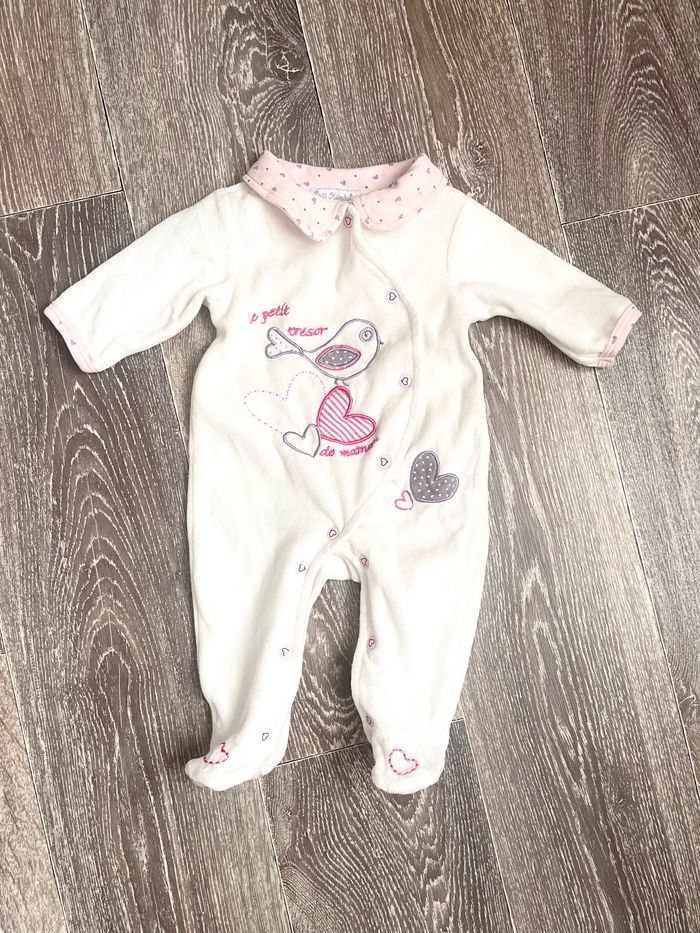 2 grenouillères en velours 3 mois - photo numéro 5